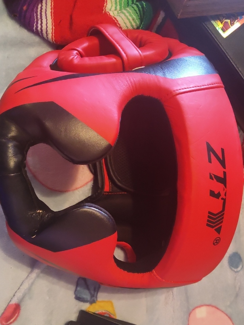 Red and Black Boxing Headgear - Z-Brand